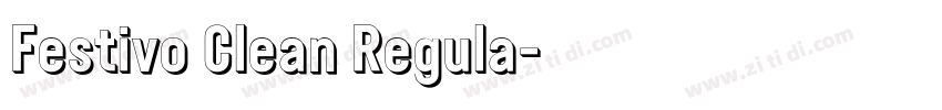 Festivo Clean Regula字体转换